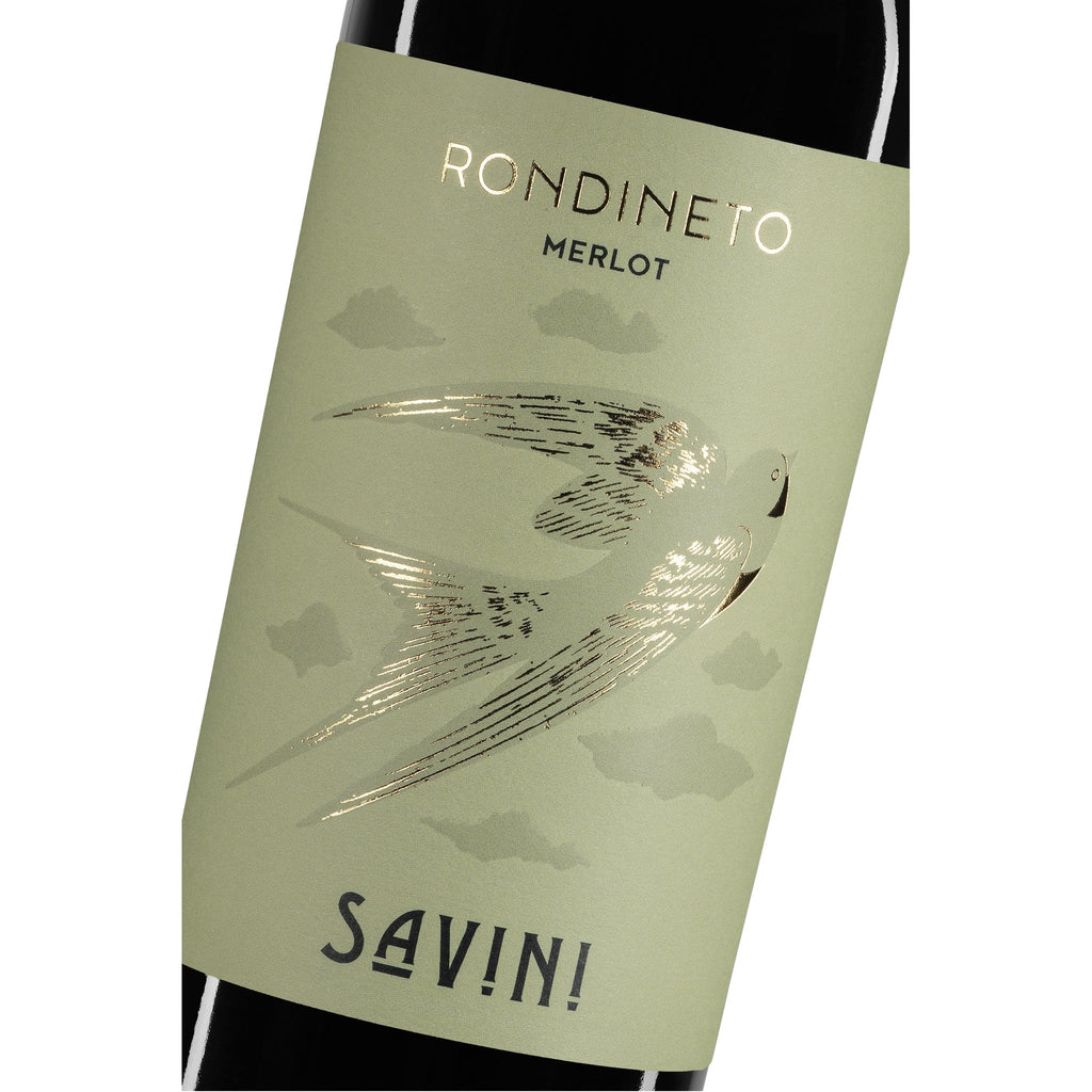 Savini Rondineto Merlot - dettaglio etichetta